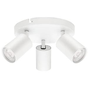 KYOTECH Lámpara de Techo LED con 3 focos LED GU10 Focos Ori…