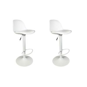 HOME DECO FACTORY HD6216 Taburete de Bar Isak Blanco, plást…