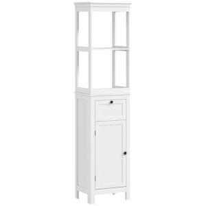 HOMCOM Columna de Baño Mueble de Baño con Cajón Puerta Esta…