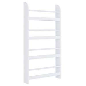 HOMCOM Estantería de Pared de Libros con 4 Estantes Librerí…