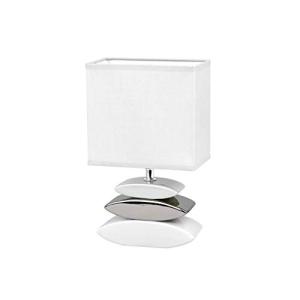 Honsel 53581 - Lámpara de mesa, color blanco y pleatedo, cr…