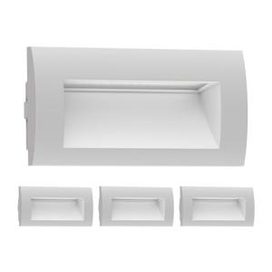 ledscom.de 4 LED aplique empotrable ZIBAL, downlight para e…