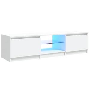 vidaXL Mueble para TV con Luces LED Blanco 140x40x35,5 cm