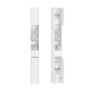 SoBuy Mueble Columna de Baño Armario para Baño Alto Estante…