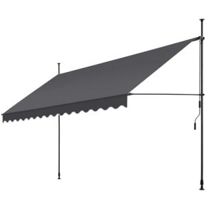 TecTake® Toldo Terraza Manual Regulable en Altura con Maniv…