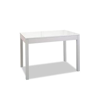 ASTIMESA Mesa de Cocina, Metal, Blanco, 100x60cm-extendida…