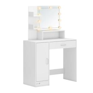 CASARIA® Tocador de Maquillaje Mesa Cosmética con Espejo 10…