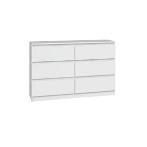 ADGO Malwa M6 120 Cómoda con 6 cajones 120 x 30 x 75 cm, ar…