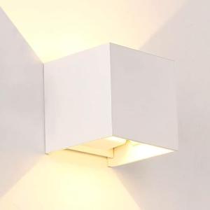 M Ledme - Aplique de pared Blanco exterior/interior LED 6W,…