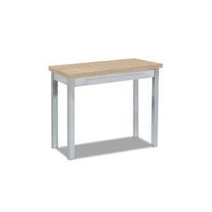 ASTIMESA Tipo Libro Mesa de Cocina, Metal, Roble Claro, 80x…