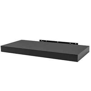 WOLTU Estantería Flotantes Negro Baldas 110cm Estante para…