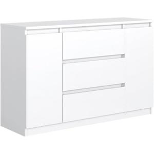 MebLocker Cómoda con 3 cajones, 2 puertas de armario de 140…