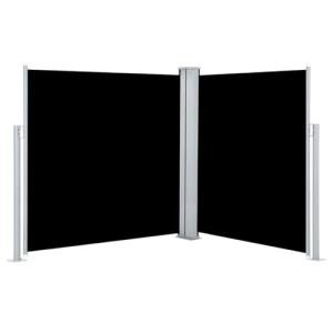 Tidyard Toldo Lateral retráctil Negro 140x600 cm
