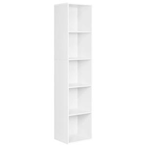 WOLTU Libreria Alta con 5 Cubos de Almacenamiento, Estanter…