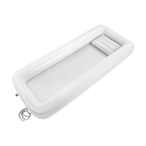 ACROSSPART Bañera Inflable, Bañera Plegable Adultos con Bom…