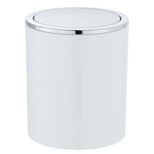 WENKO Cubo con tapa basculante Inca blanco 2 ltr. - Contene…
