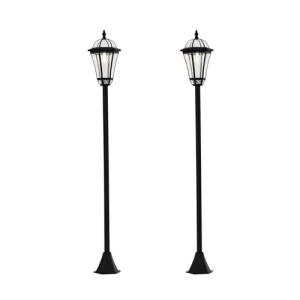 Outsunny 2 Farolas Solares de Jardín con 2 Luces LED Blanca…