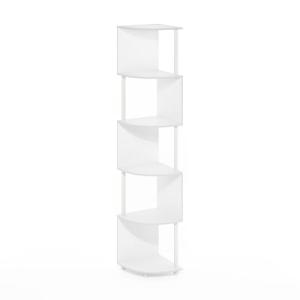 Furinno Econ Librería esquinera en Zigzag de 5 Niveles, est…