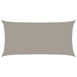 vidaXL Toldo de Vela Rectangular HDPE Gris Claro 160 g/m² 4…
