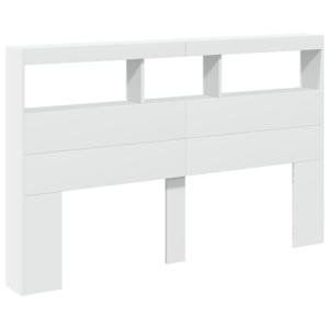 vidaXL Cabecero de Cama con LED Blanco 160x17x102 cm