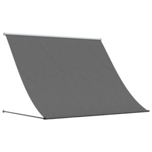 vidaXL Toldo retráctil de Tela y Acero Gris Antracita 200x1…