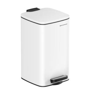 SONGMICS Papelera Baño, Cubo de Basura de Baño, 8 L Cubo Ba…