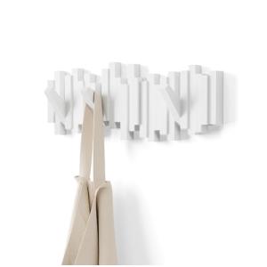 Umbra Sticks Perchero de pared con 5 ganchos extraíbles, Bl…