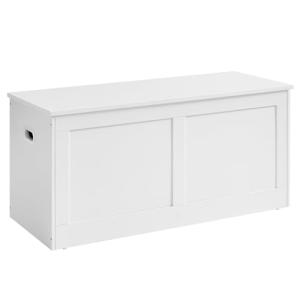 VASAGLE Chest, Blanket Box with 2 Safety Hinges, Shoe Stora…