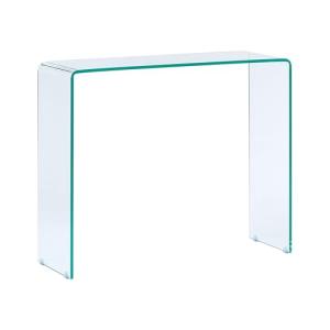 Beliani Consola Transparente 90 x 30 cm Rectangular Minimal…