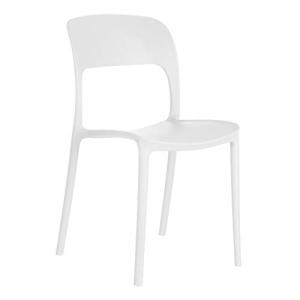 LOLAhome Silla de Comedor Blanca de Polipropileno de 43x43x…