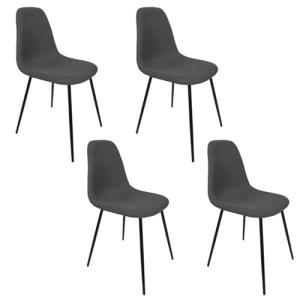 HOME DECO FACTORY, HD0476, Juego de 4 sillas contemporáneas…