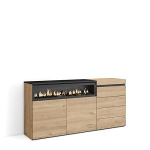 Skraut Home | Aparador | con Almacenamiento | 157x75x35 cm…