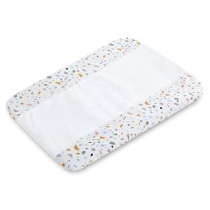 Funda Colchoneta Cambiador Bebe 80x50 de Rizo Blanco Imperm…