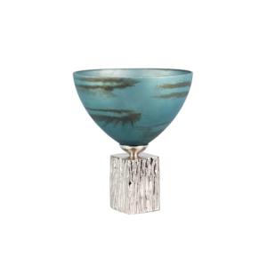 Adda Home Florero, Aluminio/Cristal, 28x28x32 CM
