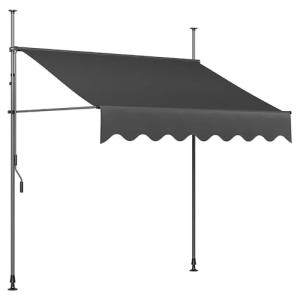 Toldo retráctil manual para patio de 39/59/79 x 118 pulgada…