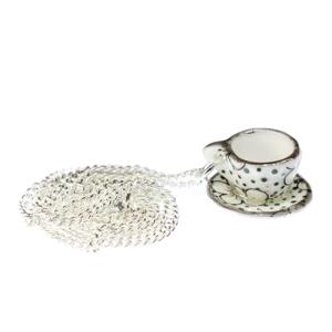 Miniblings Cafetera Tetera de te Cadena de Cafe 80cm Jarra…