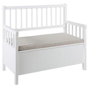 AC Design Furniture Thomas Banco Blanco con Almacenaje, Ban…