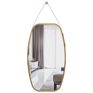 sogesfurniture Espejo Colgante, Espejo de Pared, Correa Aju…