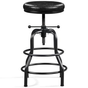 Yaheetech Taburete de Bar Industrial de Piel sintética Tabu…