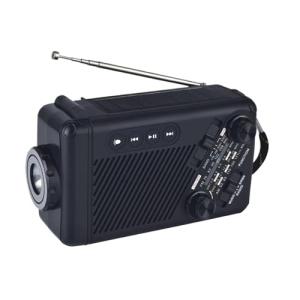 Radio con Linterna Recargable Solar Y Pilas, Radios Meteoro…