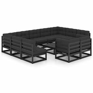 MOONAIRY Juego de Muebles de jardín 12 pzas, Muebles Jardin…
