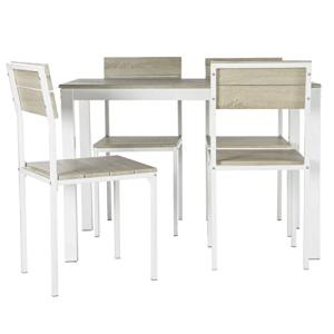 DUPI Conjunto Mesa y 4 sillas XOBE, Fabricado con Metal y M…