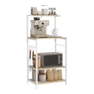 WOLTU Estantería de Cocina con 3 Escalera Metálico de Almac…