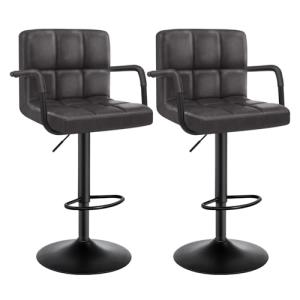 WOLTU 2 x Taburete de Bar con Respaldo Estilo Vintage Regul…