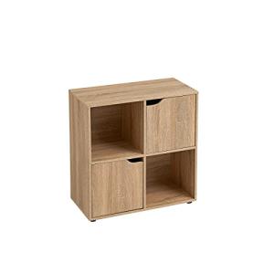 LOLAhome Estantería de Madera, Librería, Estantería Cubo co…
