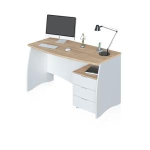 duehome | Mesa de Despacho con 3 Cajones, Mesa de Oficina o…