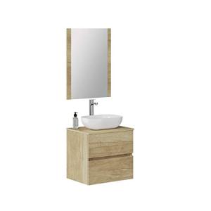 Baikal Baño Onyx, 2 cajones, suspendido en Pared, con Lavab…