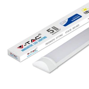 Plafón de luz tubo LED Slim 20 W, luz natural 4000 K, 2400…