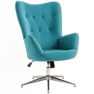 HOMCOM Sillón Salón Silla Relax Sillón Giratorio, Altura Aj…