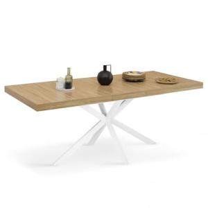 IDMarket - Mesa de comedor extensible rectangular Alix 6-10…